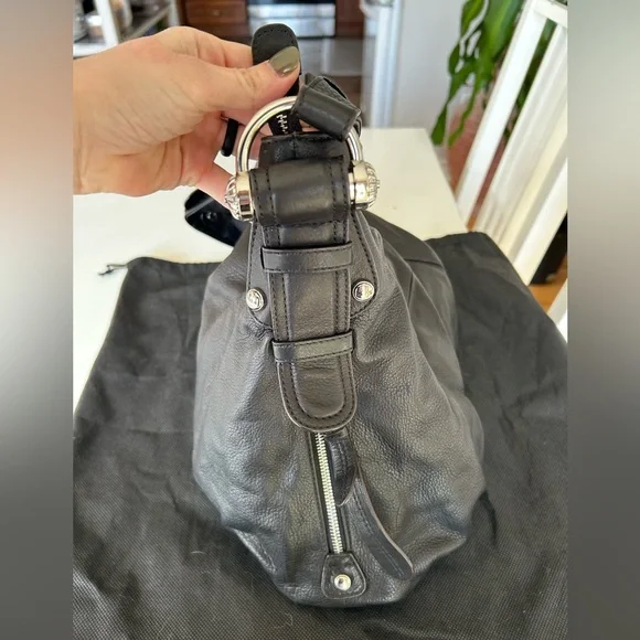 B. Makowsky Black Leather Bag - never used - Picture 4 of 9